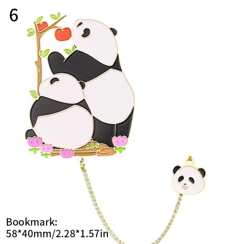 Creative Book Markers Metal Reading Bookmarks Panda Page Markers Lovely Bookmarks for Book Lovers
