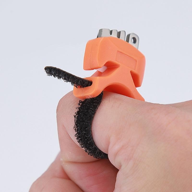 Ceramic Edges Line Trimmer Tool Adjustable Finger Band Stainless Steel Construction For Quick Lures Corrections And Secure Knots Small Fishing