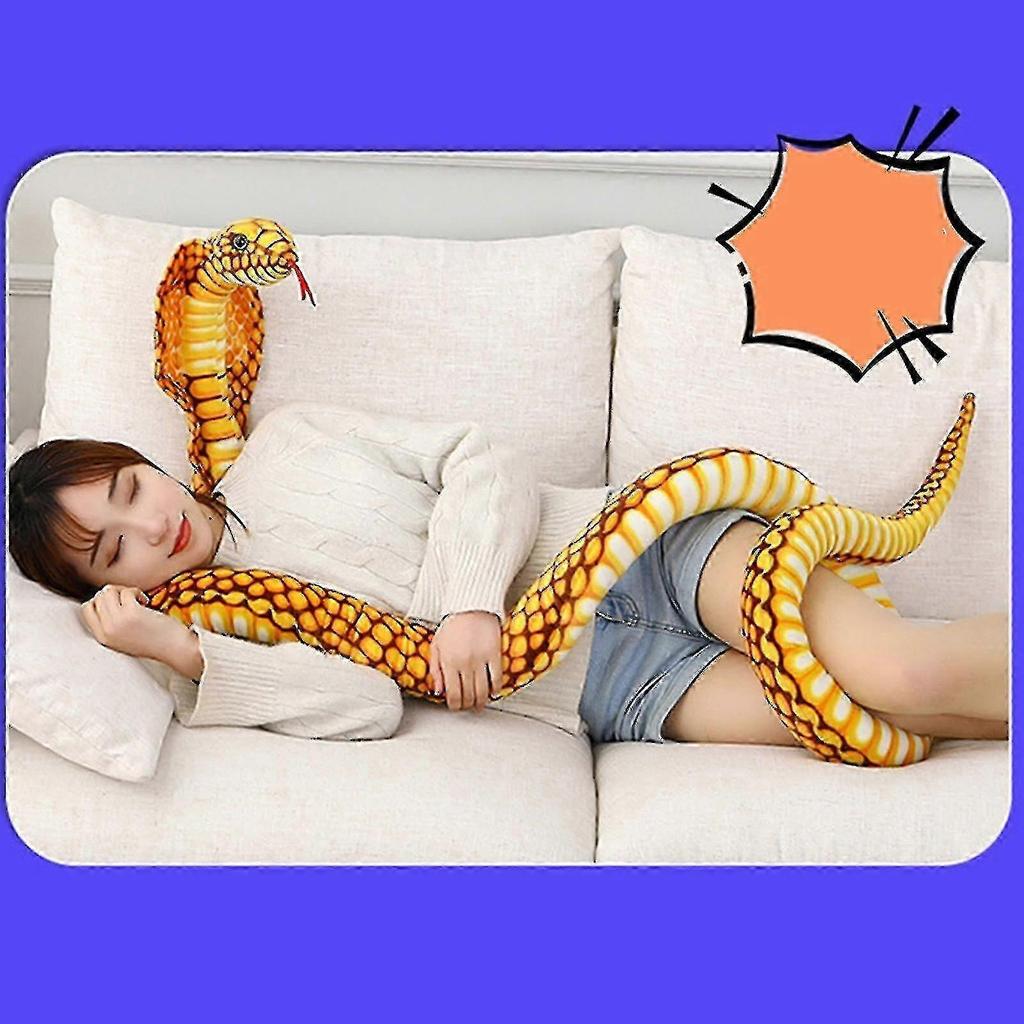 2.4m Cobra Plush Stuffed Animal Snake Cobra Snake Plush Toy Large King Cobra Stuffed Animal Snake