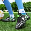 28-39 School Children's Football Shoes with Rotating Buckle and Spikes Soccer Shoes for Boys