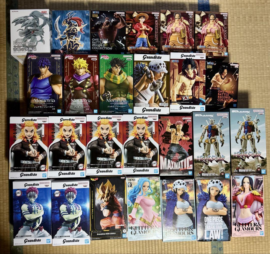 

[USED] 26-piece figure bundle: One Piece, Demon Slayer, JoJo, Grandista, etc.