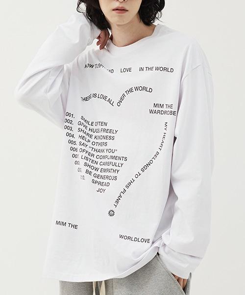 Mimdeowodeulobeu Love Letter Oversized Long Sleeve_Black