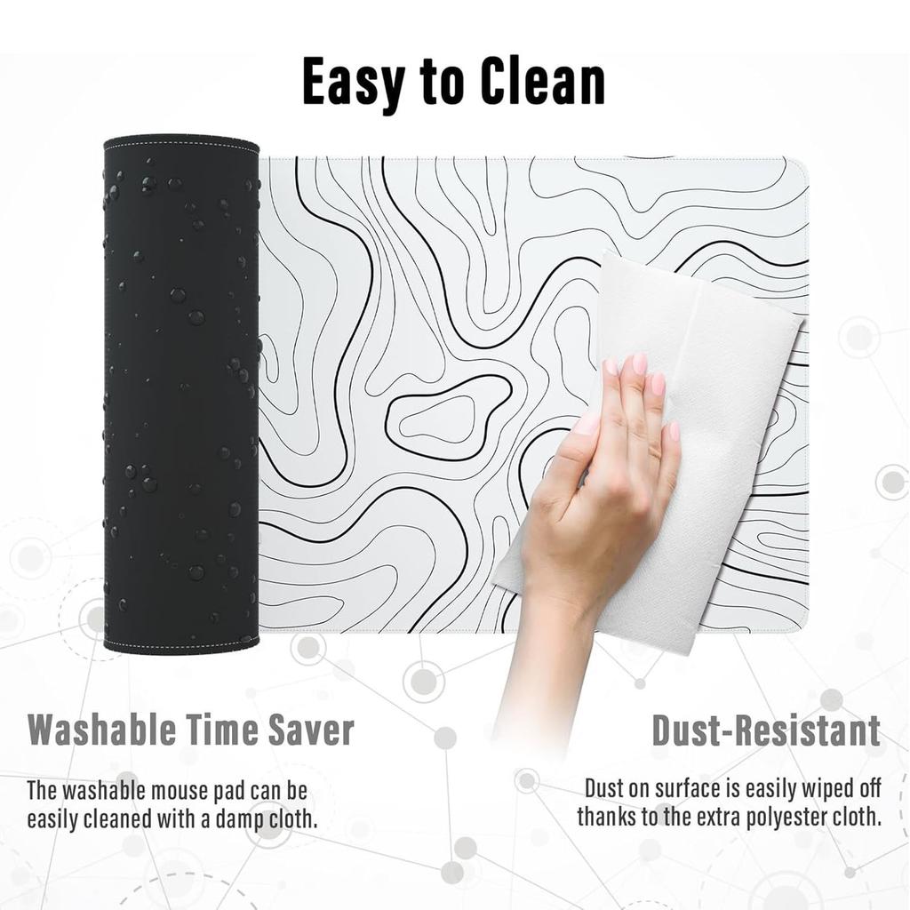 Mouse Pad Gaming Mousepad 31.5 X 11.8in Large Mouse Pad For Keyboard And Mouse With - Rubber Base, Keyboard Pad Mouse Mat For Home