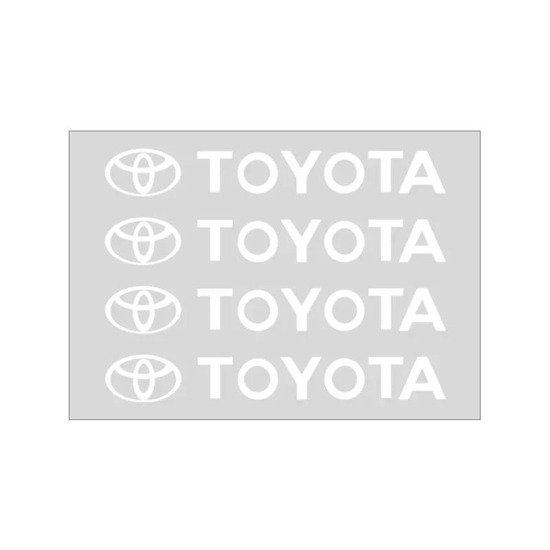 4 ks Samolepky na kliky dveří auta Samolepky na pneumatiky Zpětné zrcátko Emblém Pro Toyota Yaris Hilux Corolla Prius Avensis Emblém Auris Rav4