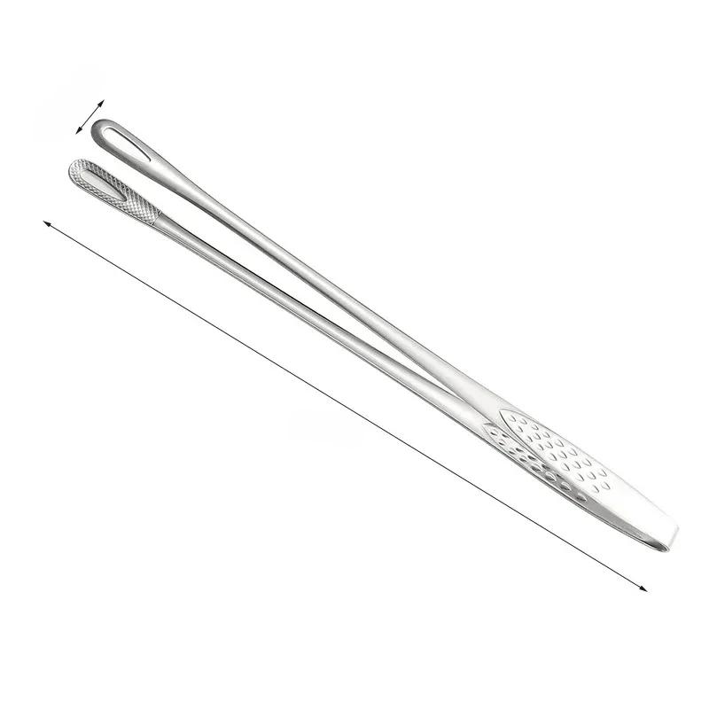 1/2pcs Stainless Steel BBQ Grill Tongs Meat Cooking Tweezers Kitchen Barbecue Clips Utensils Accessory  Tongs Clips Barbecue