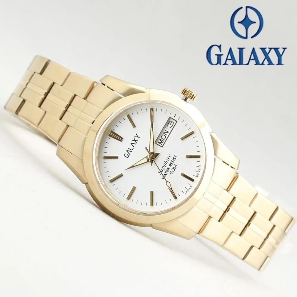 Galaxy Saphirglas Herren/Damen Paar Armbanduhr QA9012MC/QA9012FC