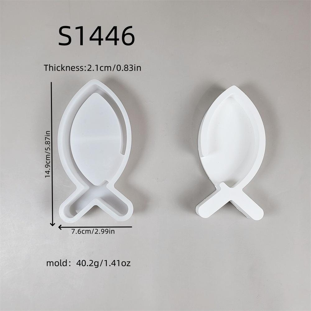 Fish Projection Light Ornament Cement Plaster Drip Mold DIY Silicone Mold Home Decoration