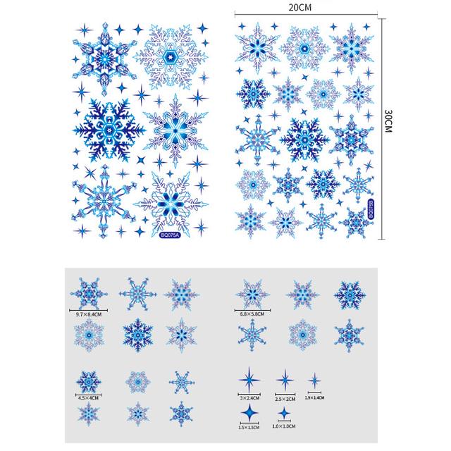 DIY Portable Window Decal Christmas Theme Snowflake Window Sticker