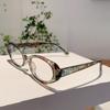 Oval Optical Frames Women Fashion Vintage Candy Color Decor Glasses Trendy Korean Style Non-prescription Casual Eyewear