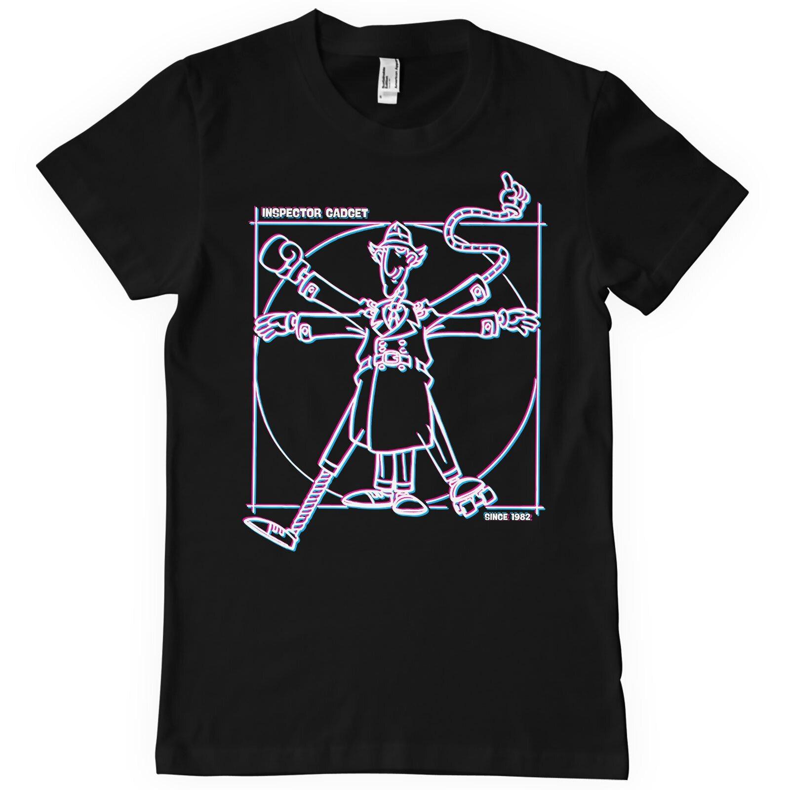 Officially Licensed Inspector Gadget Vitruvian Man Mens T-Shirt S