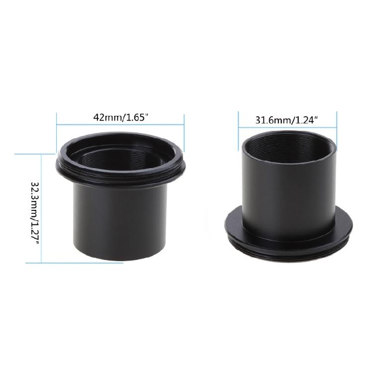 Telescope Adapter 1.25" to C Mount Threaded for Standard 1.25" Eyepiece Filters