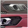 Stainless Steel Car Inner Handle Bowl Audio Tweeter Speaker Loudspeaker Cover Trim Accessories For BMW 3 Series G20  - 2024