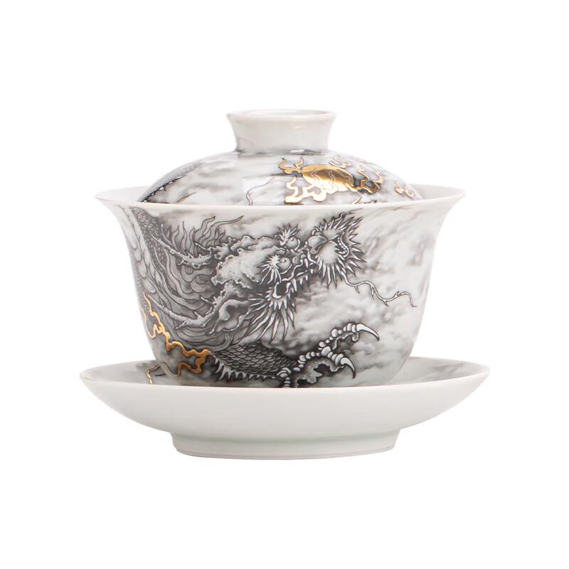 Su Shi Ceramic Dragon Gaiwan