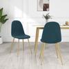 Day and Night - Day and Night Dining Chairs 2 Units Blue Velvet