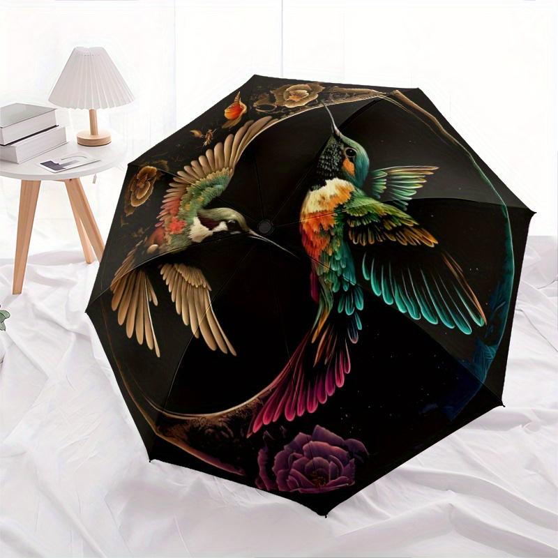 

1pc Yin Yang Harmony Automatic Opening and Closing Umbrella, Lightweight 3-Fold, With Cute Cartoon Characters, Suitable for Home, Outdoor and Daily Us