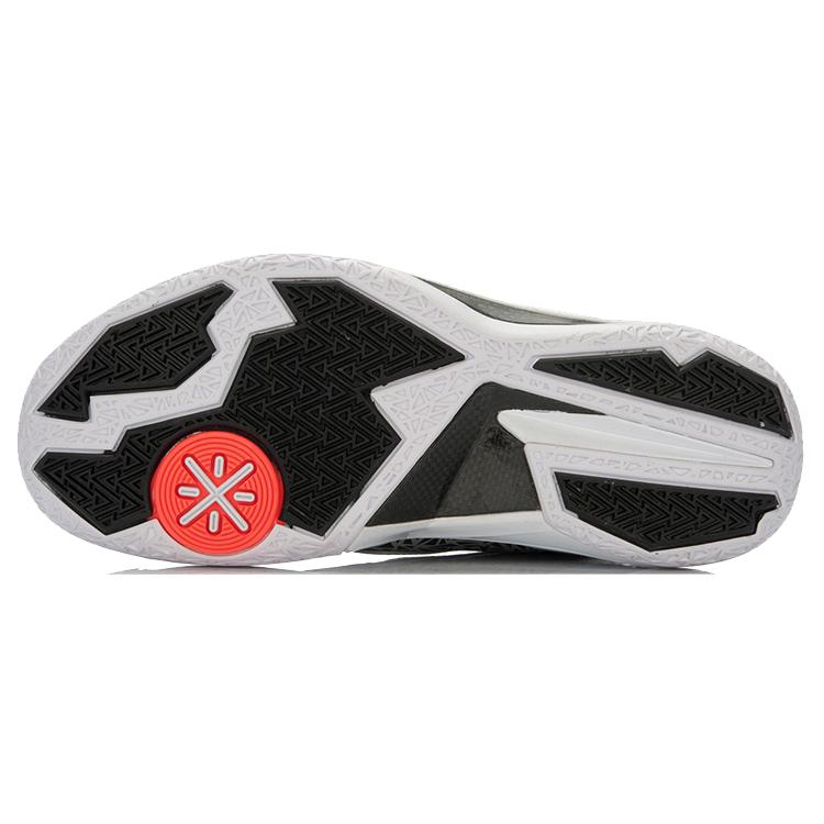 Li Ning WOW 4 Basketball Shoes Unisex Mid top Gray/Black ABAL037-34