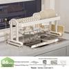 HUALEAI Over-Sink Dish Drying Rack & Storage Shelf