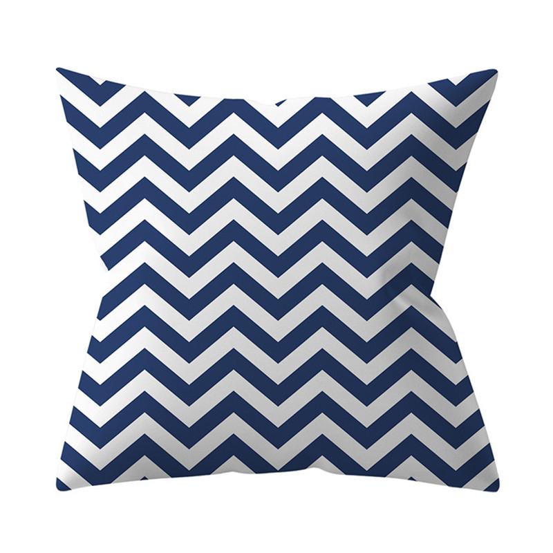 Navy Blue Mandala Nordic Geometric Pillowcase 45x45 Cushion Cover Decorative Pillow Sofa Cushion Home Decor Polyester