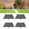Stepping Stone with Ground Stakes Polypropylene Resin Weatherproof Garden Decor Stepping Stone for Lawn Outdoor