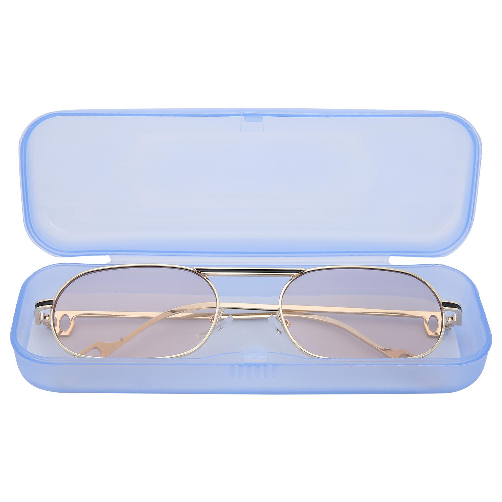 

Polarized Sunglasses UV Protection Retro Vintage Lightweight Metal Sunglasses with Case