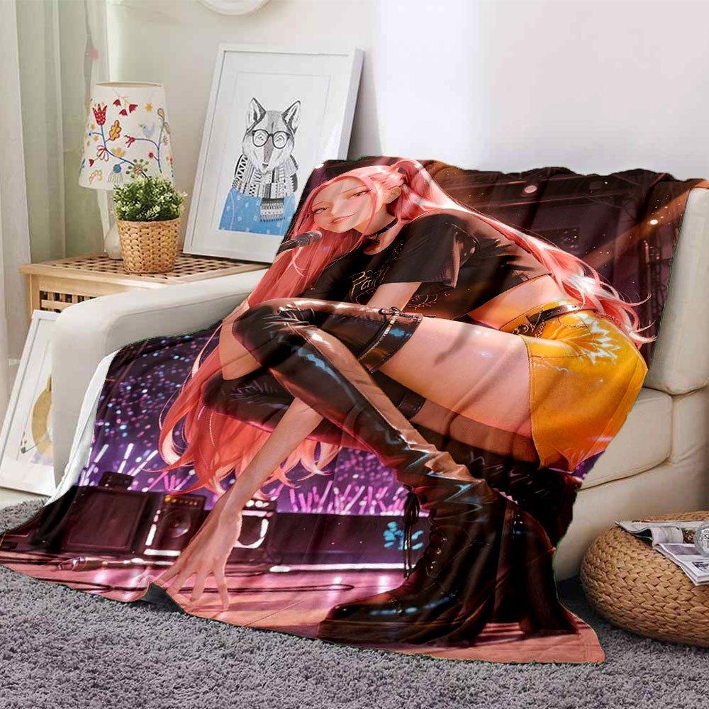 

1pc Hunter X Kopo group - Themed Flannel Blanket - Suitable for Bed, Home Decor, Graduation Gifts, Easter, Back to School, ChristmasA87 80cmx120cm(31inx47in)