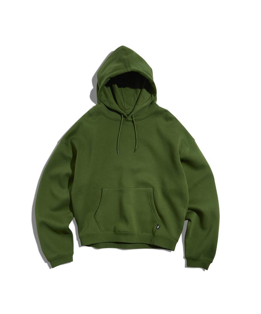 Urban Straight Crop Hoodie Khaki Fht900C