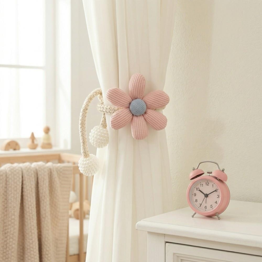 1Pc/2Pcs Adjustable Flower Curtain Tieback Beautifully Curtains Tie Rope  Children's Room