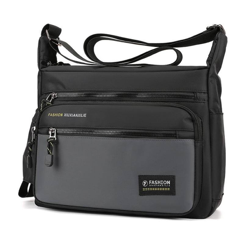 2024 Pánská taška Messenger Taška přes rameno Tašky přes rameno Men Small Sling Pack Do práce Business Vodotěsné batohy Oxford Tašky Satchel Peněženka