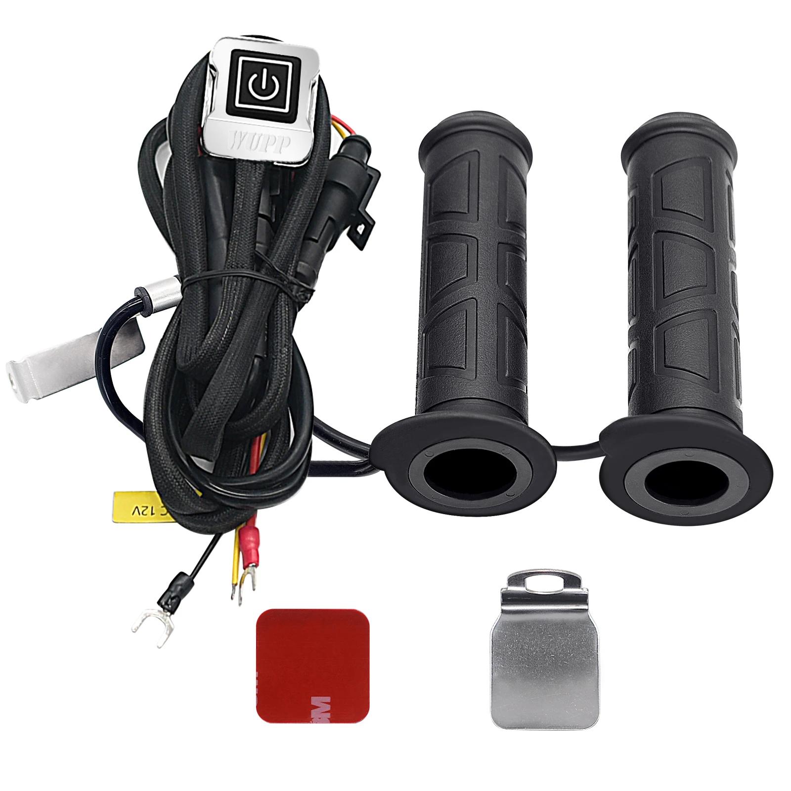 

Модернизированная рукоятка для мотоцикла 12 В с подогревом, интеллектуальным контролем температуры, регулируемая рукоятка с подогревом, водонепроницаемая рукоятка для квадроцикла