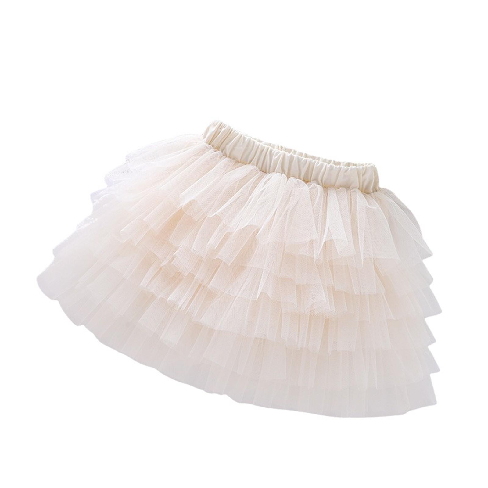

Летняя детская милая юбка для девочек на пышной юбке принцессы 160 белый