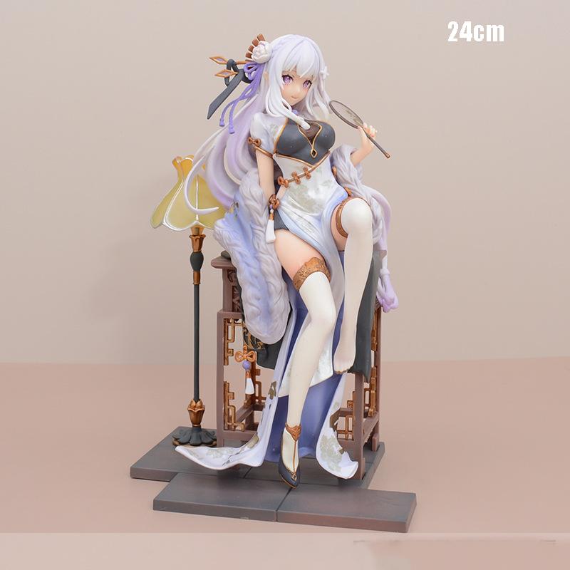 Re Life A Different World From Zero Anime Figure Emilia Rem Kawaii Cute Lolita Figurine PVC Collection Statue Model Decora Gift