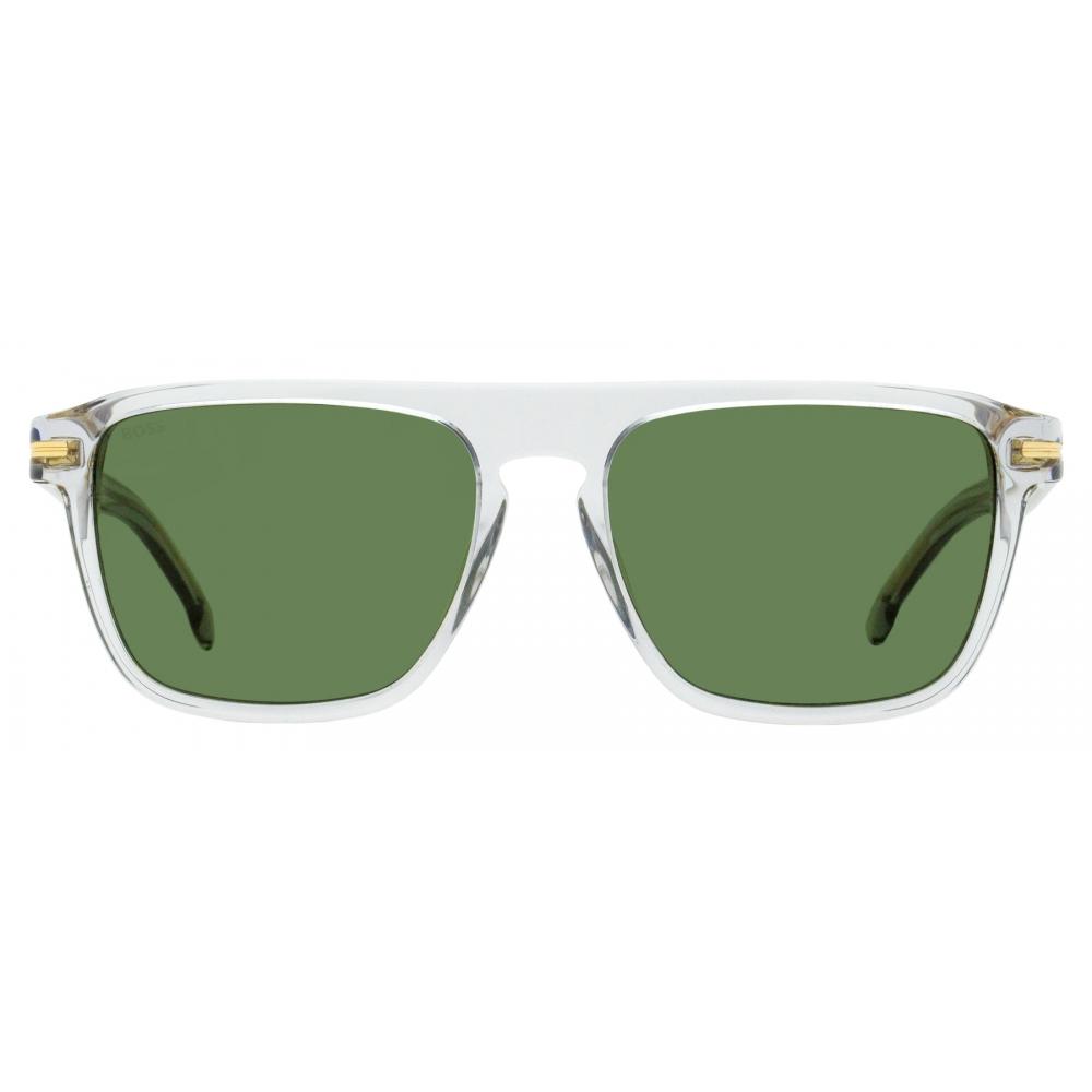 BoSS Men S Flat Top SunglaSSeS B1599 S Kb7qt tranSparent Gray 56mm Kb7qt