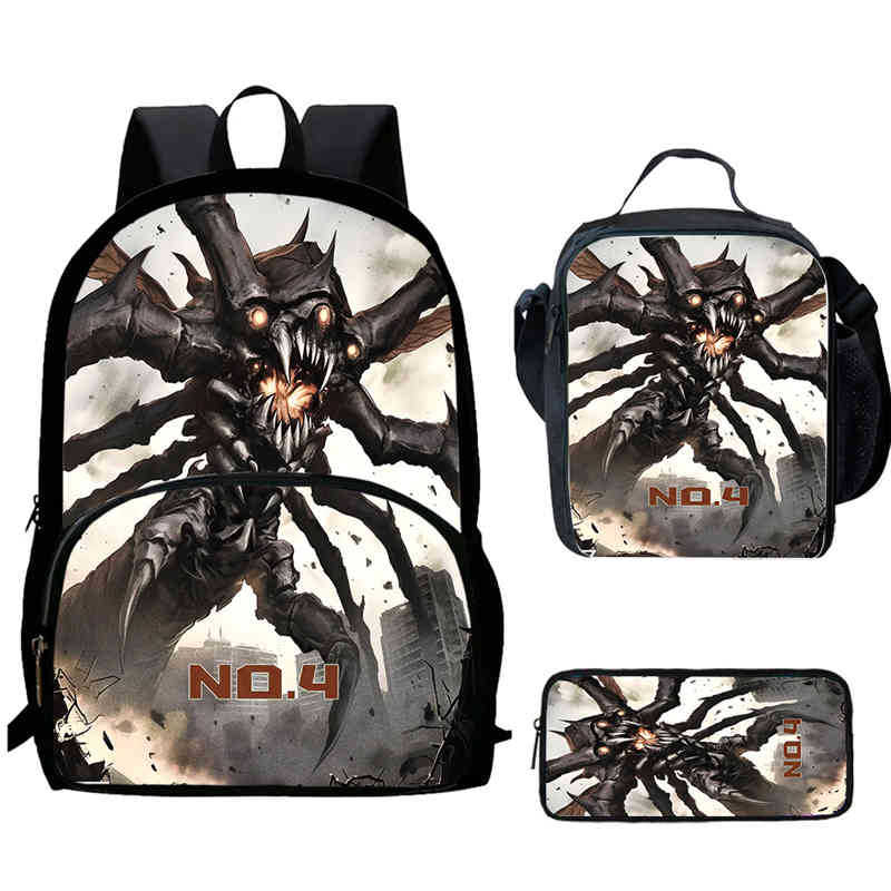 Monster No. 8 Schoolbag Multi-Functional Cross-Border Backpack