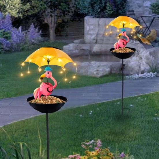 Solar Bird Feeder Frog Garden Decor Drain Holes Design Weather-Resistant