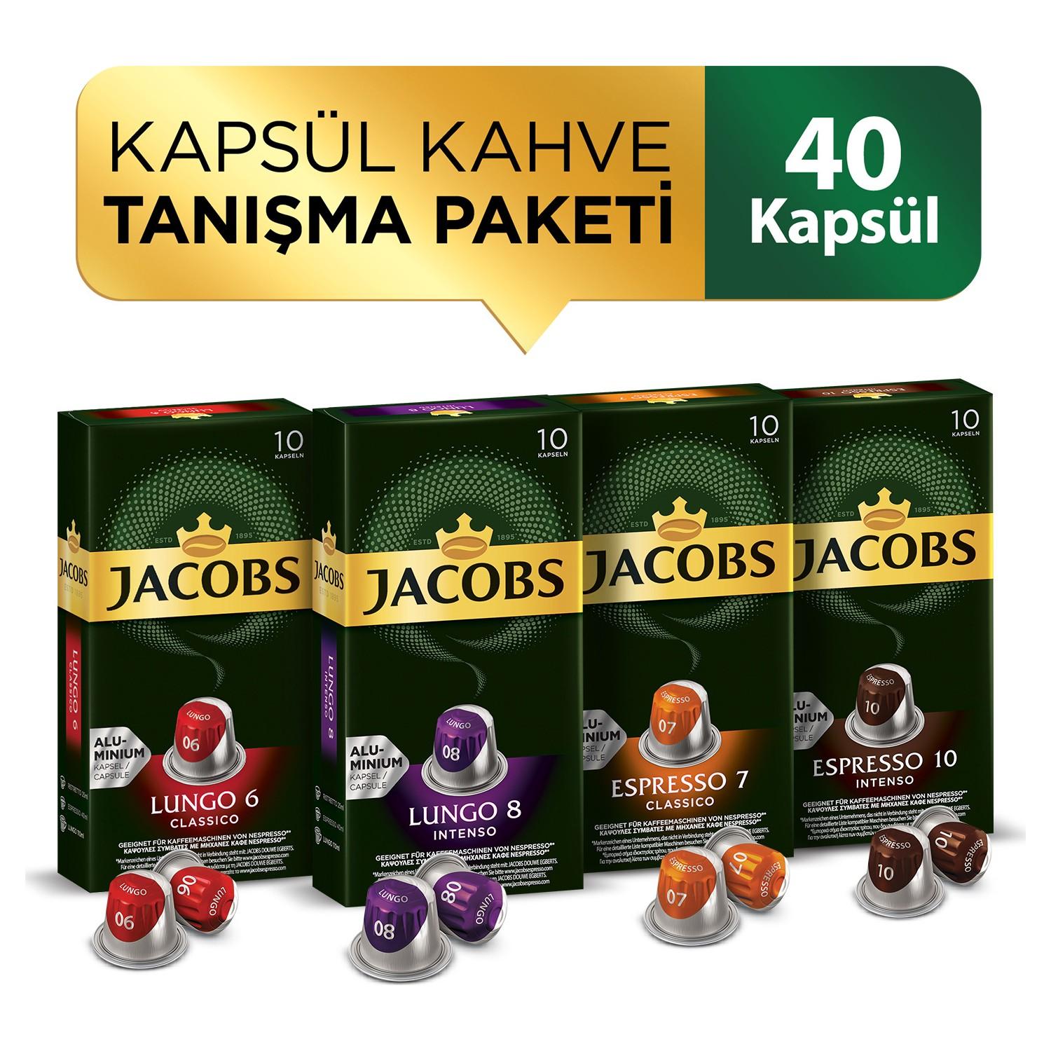 

Кофе в капсулах, совместимый с Nespresso, 40 шт., набор для знакомства Jacobs