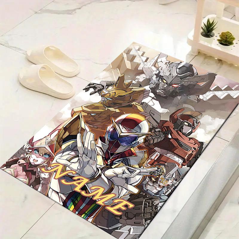 Custom 1Pc Power Rangers Adventure Rug Office Carpet Indoor Outdoor Entrance Doormat Nonslip Soft And Comfortable Living Room D2915213