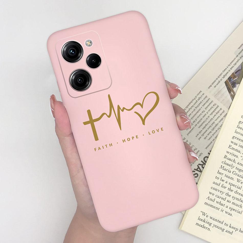 Cell Phone Case For Xiaomi Poco X5 Pro 5G Trendy Pattern Silicone Protective Matte Cover For PocoX5 X 5 X5Pro Capa Funda Bumper