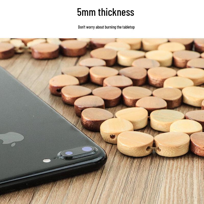 Xihe 8-Piece Bamboo Heat Insulation Placemat Set