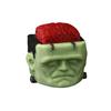 1/5Pcs Halloween Cube Head Figurine Spooky Mini Skull Pumpkin Zombie Black Cat Head Resin Statue Toy Home Office Desktop Decoration Ornament