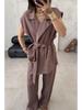 Elegant Autumn Cross-Border Fashion Set: European & American Style 2026 Women's Straight Casual Pants