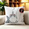 J-Jeff The Land S-Shark Double-Sided Printed Cushion Cover Bedroom Bedside Sofa Pillow Case