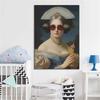 Rococo Art Poster Baroque Classical Oil Painting Print Portrait Altered Art Canvas Painting Retro Gallery Rococo Kitchen Decor