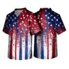 Unisex V Neck Short Sleeve Printed Scrub Top with Star Pattern Two Front Pockets Lightweight Comfortable Fit for Work Uniforms