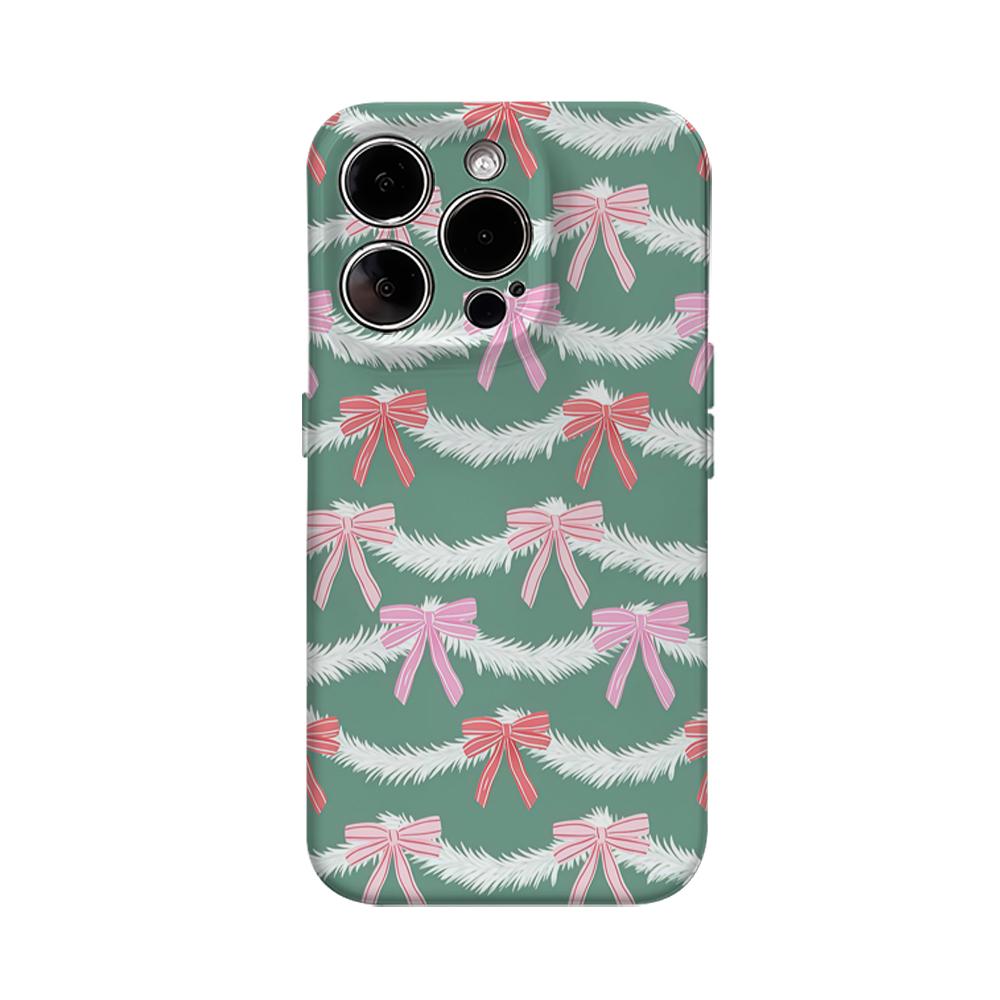 

Christmas Bow Phone Case for IPhone 16 15 14 13 12 11 X XS XR XSMAX 7 8 Pro Max Plus Double-layer Back Cover IPHONEXSMAX