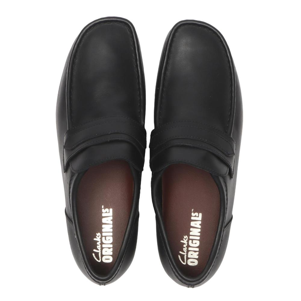 Clarks Wallaloafergtx 26186774 Blk Black Lea