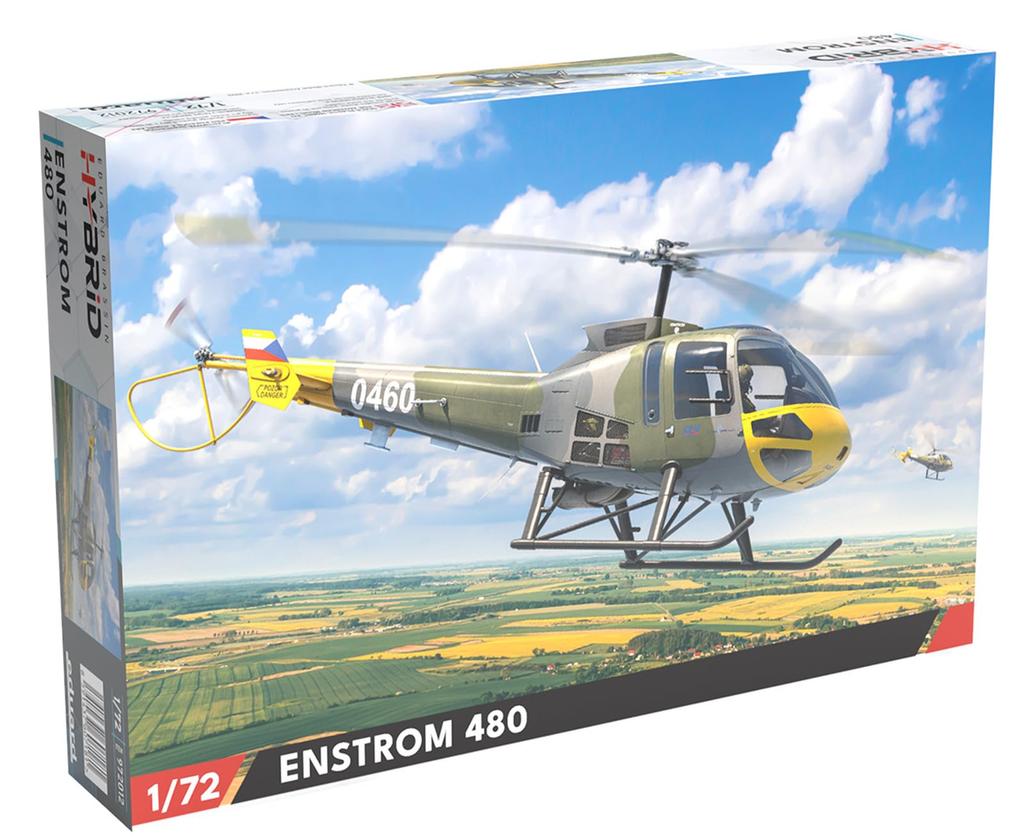 Eduard Hybrid Edition Enstrom 480 Helicopter Plastic Model Kit EDU972012 1/72