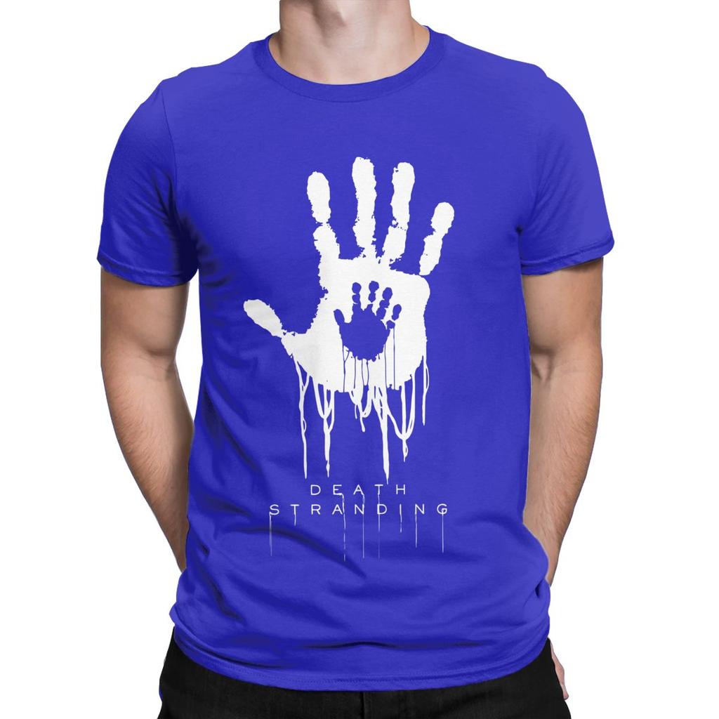 Vintage Death Stranding Hand T-shirt Men O Neck Bavlněné tričko Kojima Hideo s krátkým rukávem, dárek, oblečení