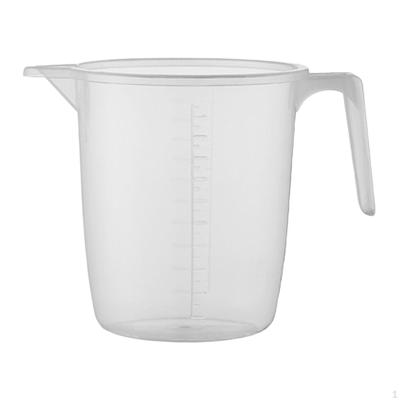Measuring Cup Transparent Sturdy Easy To Clean Baking Accessory Jug for Home Kitchen Tea