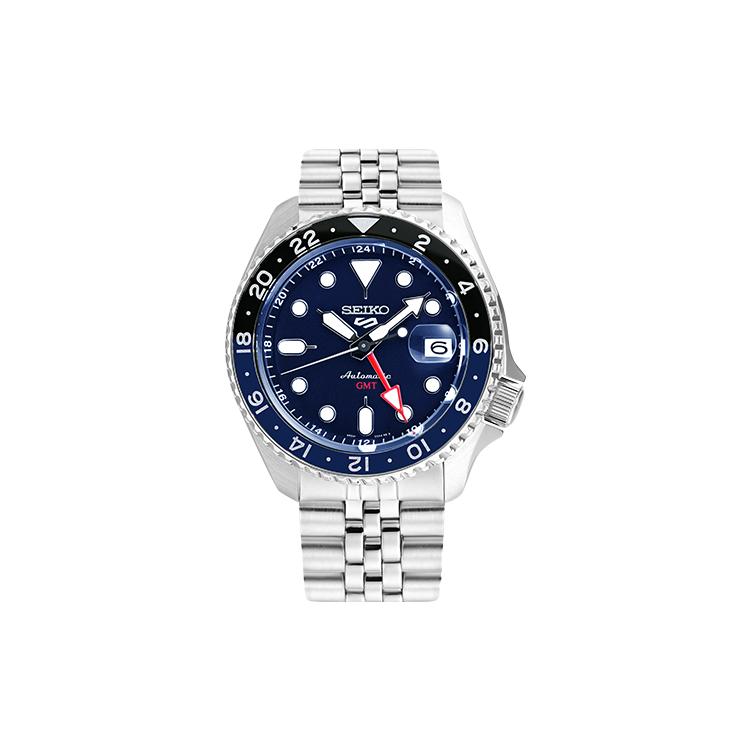 

SEIKO 5 NEW SPORT Mechanical Movement Stainless Steel Strap Watch Men s Watches Blue Dial SSK003K1 Gentleman Blue