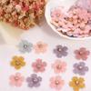 50PCS Multi-purpose Flower Patch Fabric With Rhinestone Flower Applique DIY   Hair Clips Decor